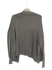 Vorschaubild 4 von Damen Strickjacke Cardigan Gr. 44 XXL Grau Basic Langarm