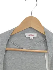 Vorschaubild 2 von Damen Strickjacke Cardigan Gr. 44 XXL Grau Basic Langarm