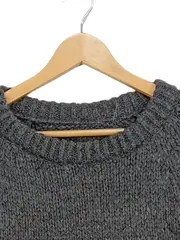 Vorschaubild 3 von Damen Pullover Gr. 38/M Grau Casual Strickmuster Langarm