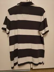 Vorschaubild 2 von Herren Poloshirt Gestreift Gr. L Mehrfarbig Casual