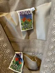 Vorschaubild 5 von Damen Kostüm mit Rock Gr. 40/L Beige Business Elegant Stickerei