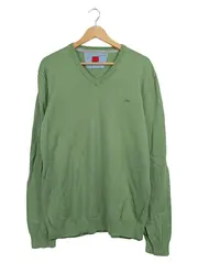 Vorschaubild 1 von Herren Pullover Langarm Uni Grün Gr. 42 Baumwolle Casual