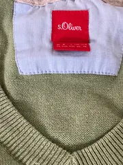 Vorschaubild 6 von Herren Pullover Langarm Uni Grün Gr. 42 Baumwolle Casual