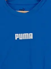 Vorschaubild 2 von Herren Sport Shirt T-Shirt Gr. M Blau Logo-Print Kurzarm Sportlich