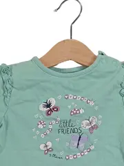 Vorschaubild 2 von Mädchen Langarmshirt Gr. 74 Grün Schmetterlinge little FRIENDS