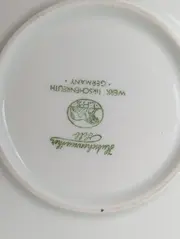 Vorschaubild 2 von Servierschüssel Weiß Elegant Goldmuster Porzellan 18cm