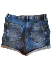 Vorschaubild 5 von High Waist Jeans Shorts Kinder Blau Gr. 128 Baumwolle Freizeit