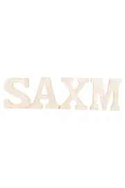 Vorschaubild 1 von Holz Buchstaben Zahlen Deko Rustikal Vintage Beige DIY Wanddeko