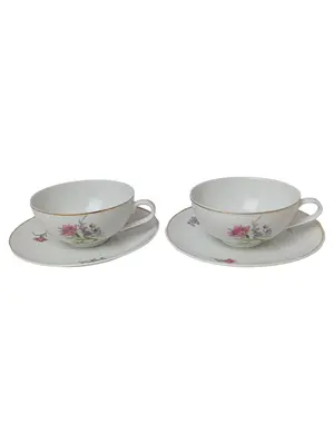 LICHTE PORZELLAN Tasse und Unterteller