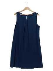 Vorschaubild 1 von Damen Freizeitkleid Gr. 38/M Blau Casual Ärmellos