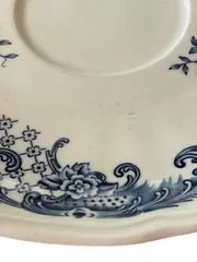 Vorschaubild 2 von Untertasse Unterteller Porzellan Weiß Blau Klassisch Blumenmuster