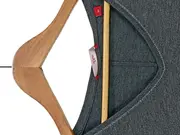 Vorschaubild 2 von Langarmshirt Damen Gr. 32/XXS Grau Basic V-Ausschnitt