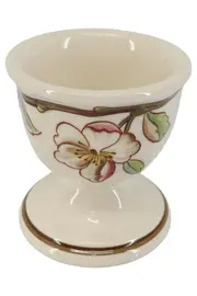 Vorschaubild 1 von Eierbecher Beige Blumenmuster Vintage Keramik