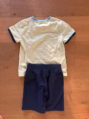 Vorschaubild 2 von Kinder Set T-Shirt Shorts Gr. 110-116 Gelb Blau Sportswear