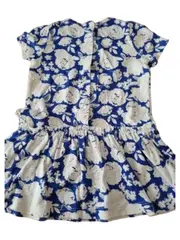Vorschaubild 4 von Sommerkleid Mädchen Gr. 74 Blau Blumenmuster Baumwolle