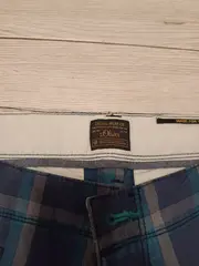 Vorschaubild 5 von Herren Shorts kariert Blau Gr. L W33 Baumwolle Casual