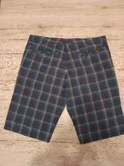 Vorschaubild 2 von Herren Shorts kariert Blau Gr. L W33 Baumwolle Casual