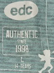 Vorschaubild 5 von Tanktop Mädchen Gr. 164 Türkis Meliert Baumwolle