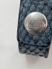 Vorschaubild 2 von NOOSA AMSTERDAM Armband Damen Blau Leder Casual Strukturmuster Metall 24cm