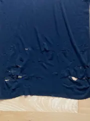 Vorschaubild 4 von Herren Langarmshirt Destroyed-Effekt Schwarz Gr. 46;S Casual