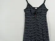 Vorschaubild 4 von Damen Sommerkleid Gr. 38 Schwarz Blumenmuster Feminin