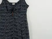 Vorschaubild 3 von Damen Sommerkleid Gr. 38 Schwarz Blumenmuster Feminin