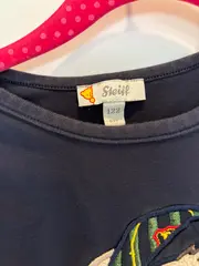 Vorschaubild 4 von Kinder Langarmshirt Gr. 122 Blau Teddybär Applikation Casual