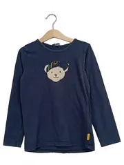 Vorschaubild 1 von Kinder Langarmshirt Gr. 122 Blau Teddybär Applikation Casual