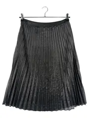 Vorschaubild 2 von Damen Faltenrock Gr. 36/S Schwarz Klassisch Elegant Midirock