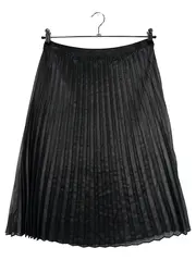 Vorschaubild 1 von Damen Faltenrock Gr. 36/S Schwarz Klassisch Elegant Midirock