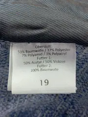 Vorschaubild 4 von Damen Blazer Gr. 38/M Blau Meliert Klassisch Business