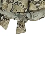 Vorschaubild 4 von Basic Damen Minirock Schlangenmuster Gr. S/36 Beige Animal-Print