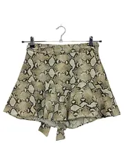 Vorschaubild 2 von Basic Damen Minirock Schlangenmuster Gr. S/36 Beige Animal-Print