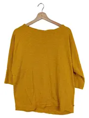 Vorschaubild 2 von Damen Bluse Gr. 40 Gelb Casual Baumwolle Polyester Viskose