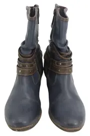Vorschaubild 2 von Stiefelette Kinder Mädchen Blau Gr. 33 Casual Vintage Reißverschluss