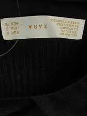 Vorschaubild 3 von Damen Strickkleid Gr. 36/S Schwarz Elegant Minimalistisch Midikleid