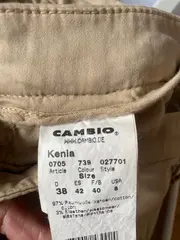 Vorschaubild 6 von Damen Stoffhose Chino Beige Gr. 38 Baumwolle Stretch
