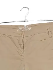 Vorschaubild 3 von Damen Stoffhose Chino Beige Gr. 38 Baumwolle Stretch