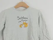 Vorschaubild 3 von Kinder Pullover Grau 92 Fuchs Motiv Schlau wie Mama Casual