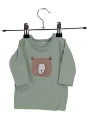 Vorschaubild 1 von Baby Langarmshirt Kinder Gr. 50 Grün mit Bärenmotiv