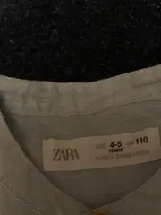 Vorschaubild 7 von Kinder Freizeithemd Leinen Blau Gr. 110 Casual Langarm