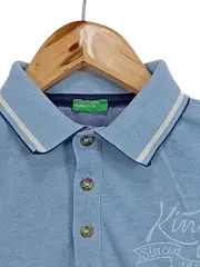 Vorschaubild 2 von Poloshirt Kinder Gr. 150/152 Blau Baumwolle