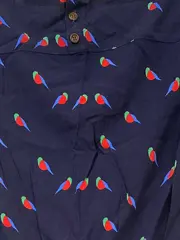 Vorschaubild 3 von Damen Blusenkleid Papageienmuster Gr. 34/XS Casual Mehrfarbig