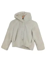 Vorschaubild 1 von Kunstfell Kapuzenjacke Mädchen Gr. 140 Beige Felljacke
