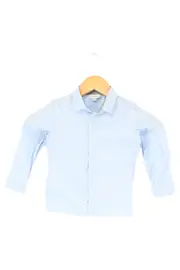 Vorschaubild 1 von Freizeithemd Kinder Langarm Blau Gr. 92 Baumwolle Casual