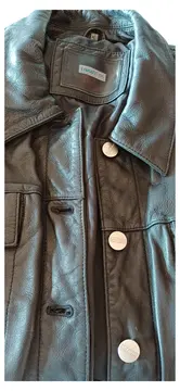 Vorschaubild 1 von Lederjacke Damen Echtleder Gr. 38 Schwarz Casual Freizeit