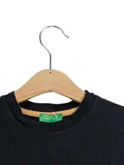 Vorschaubild 3 von Kinder T-Shirt Gr. 122 Schwarz Uni Logo Print Wolle