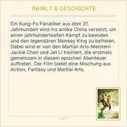 Vorschaubild 3 von Forbidden Kingdom DVD Jackie Chan Jet Li Kampfkunst Actionfilm Deutsch FSK 12