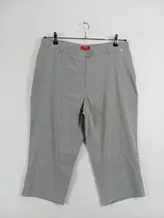 Vorschaubild 2 von Damen Capri Hose Grau Gr. 42 Casual Stoffhose