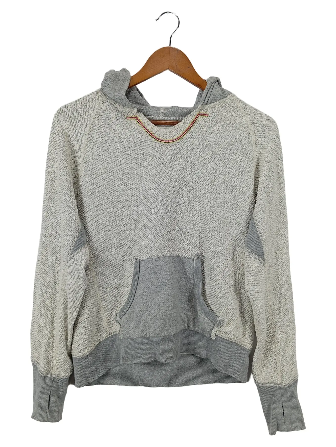 TRUE RELIGION Damen Kapuzenpullover Hoodie Gr. 36;S Grau Casual Sportlich